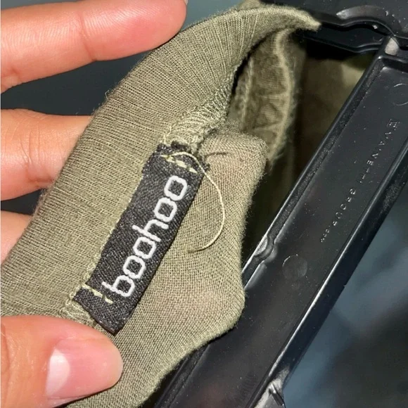 Olive green midi skirt - Picture 5 of 5